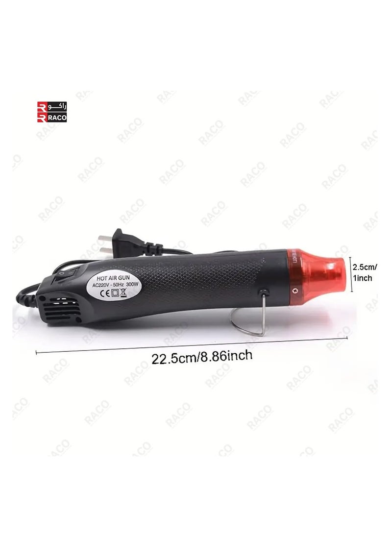 RACO Hot Air Heat Gun 300W Electric Power Tool Embossing Multi-Purpose Heating Shrinkable Wire Shrinking Wrap Tubing Wire Connect Cover Protection with Heat Shrink Tube 328pcs  - Image 2