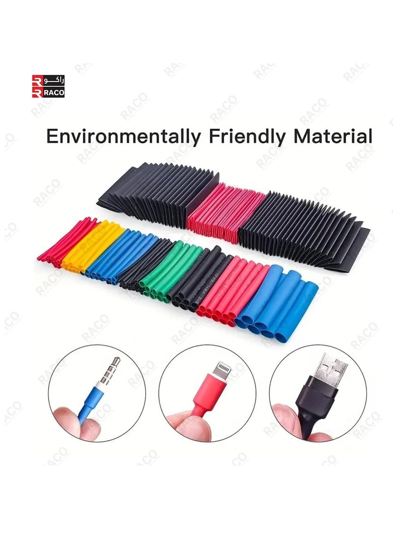 Hot Air Heat Gun 300W Electric Power Tool Embossing Multi-Purpose Heating Shrinkable Wire Shrinking Wrap Tubing Wire Connect Cover Protection with Heat Shrink Tube 328pcs