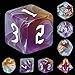 QMAY DND Dice Set DD Polyhedral Dice 7pcs for Dungeons and Dragons Water Blue and Purple - Image 4