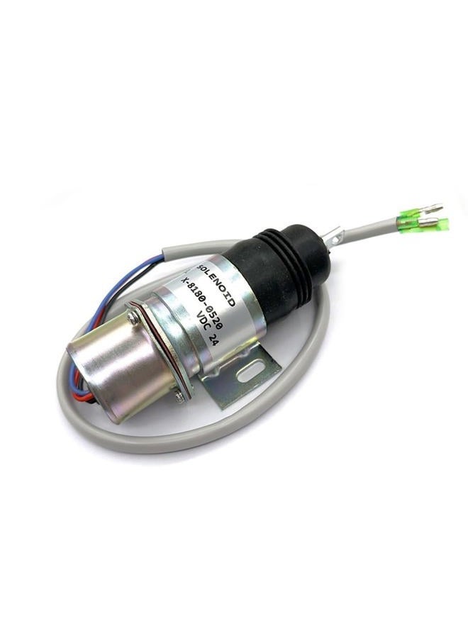 WANATOP 24V Stop Solenoid X-8180-0520 X81800520 For Hitachi EX75 - Image 1