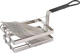 Winco TB-18 Tostada Basket, Holds 18 Shells,Stainless Steel,Medium - Image 1