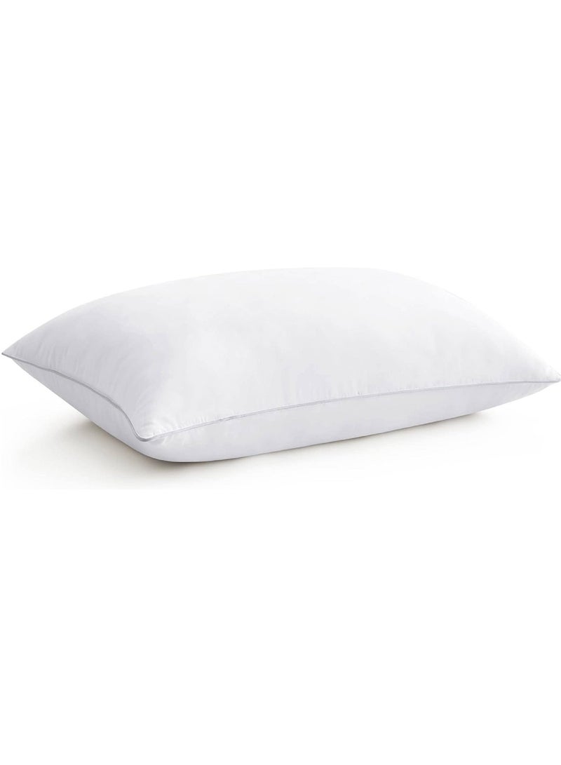 Sleep night Sleep night Sleep Pillows Size 48 cm X 74 cm 7D Polyester Fiber Filling 1100 grams Weights Soft Feel Color White  - Image 1
