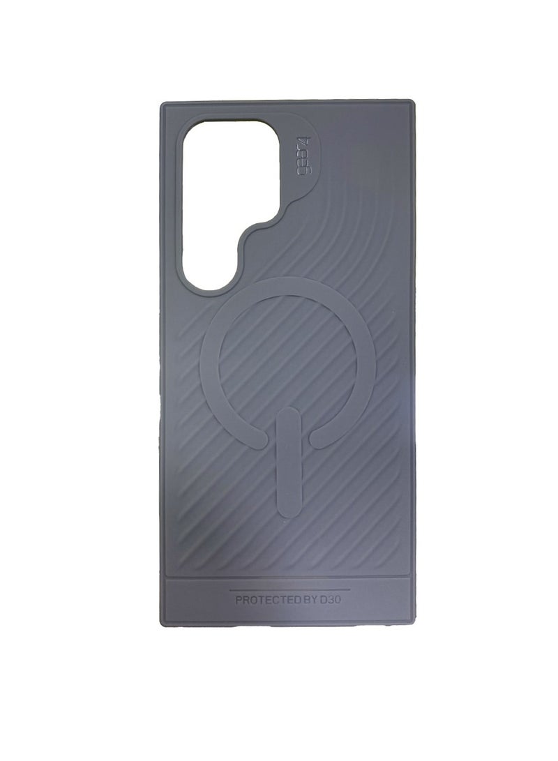 Yezler Premium Rubber Case for Samsung S23 Ultra – MagSafe Compatible, Shockproof & Scratch-Resistant, High-Quality Protective Cover, Inner Silicone Cushion for Maximum Safety, Lightweight & Durable Design, Full Edge Protection Mobile Case – Grey. - Image 3