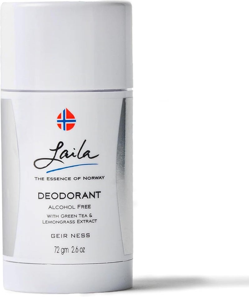 Geir Ness Laila by Geir Ness Alcohol-Free Deodorant Stick for Women with Green Tea & Lemongrass Extract - 2.6 oz - Image 1