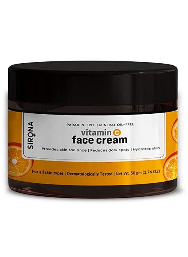 Sirona Vitamin C Face Cream For Men & Women 50 Gm ; Daily Cream For Radiant & Even Toned Skin ; Moisturizer For Face Provides Skin Radiance & Reduces Dark Spots - Image 2