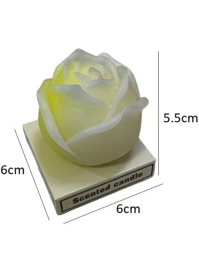 Scented Flower Shape Candle Unique Design Decorative Piece Aesthetic Candle Ideal for Birthday Party Wedding Decoration - Image 4