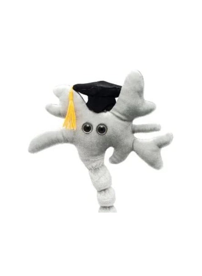 Giant Microbes GIANTmicrobes Graduation Brain Cell Plush Celebrate with our signature Brain Cell plush donning a graduation cap and tassel Uniquely Fun Student Gift to Commemorate Achievements - Image 4