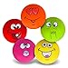 NS Dog ToySqueaky Dog Toys Chewing Durable Teething Latex Rubber Soft Interactive Fetch Play Dog Balls with Funny Face for Puppy Small Medium Pet Dog 5PCS - Image 3