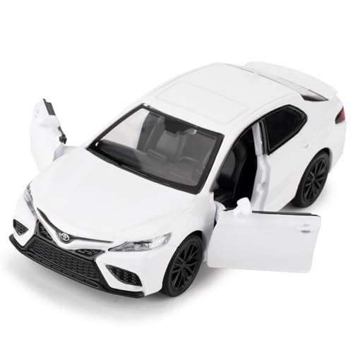 RMZ City 1:36 Camry XSE Car Model, Diecast Pull Back Model Toy Car, Doors Open, Collection Kids Toy for Aged 3 and up, Gift White - Image 1