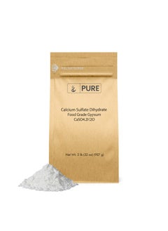 PURE ORIGINAL INGREDIENTS Pure Original Ingredients Calcium Sulfate (2 lb) Baking, Water Treatment & Gardening  - Image 1