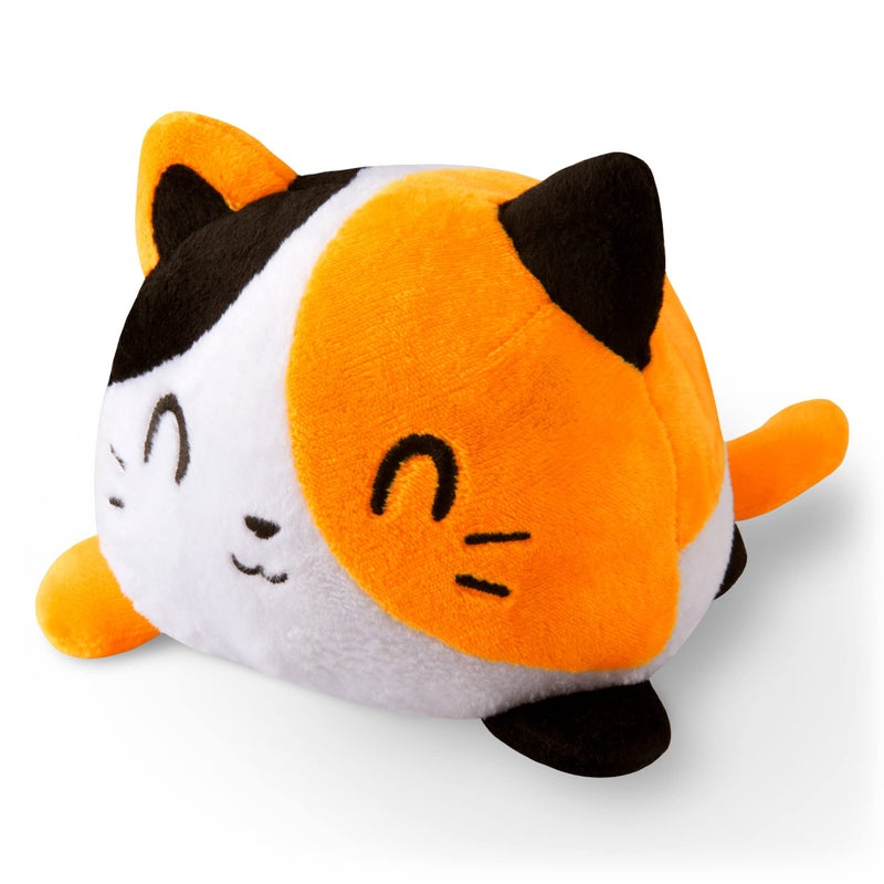 TeeTurtle - The Original Reversible Cat Plushie - Calico - Cute Sensory Fidget Stuffed Animals That Show Your Mood - Image 2
