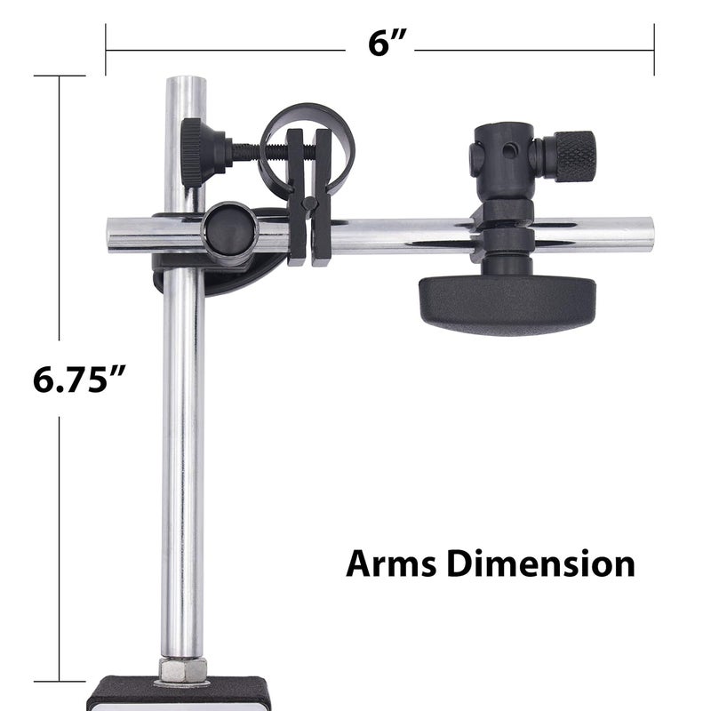 Clockwise Tools MGBR-02 Magnetic Base Stand for Digital Dial Indicator Gauge 176lbs Max Pull - Image 2