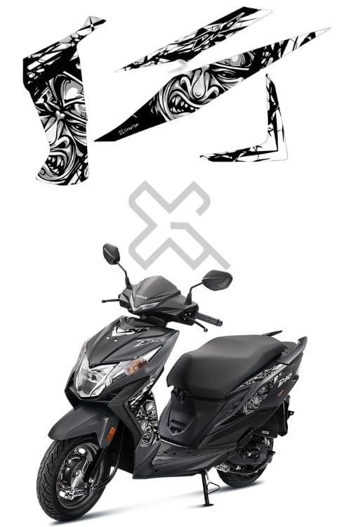 Grayfixx Half Body Graphics for Dio | Dio Bs6 Decal - Image 5