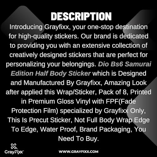 Grayfixx Half Body Graphics for Dio | Dio Bs6 Decal - Image 4