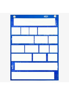 Magnetic Pocket Chart With 10 Dry Erase Cards For Standards,Daily Schedule,Activities,Class Demonstrations (Blue) - pzsku/ZB1771130EE59DB29D1F6Z/45/_/1735214650/1dd67f5d-e593-481e-b7d0-0687963266ab