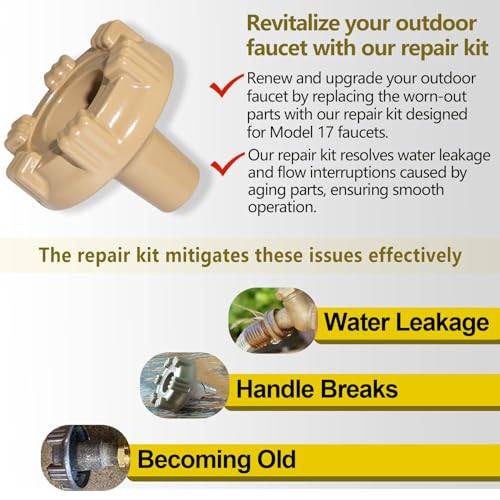 Datrenm RK-17MH Outside Faucet Repair Kit Metal Handle Compatible with Woodford Model 17 - Image 3