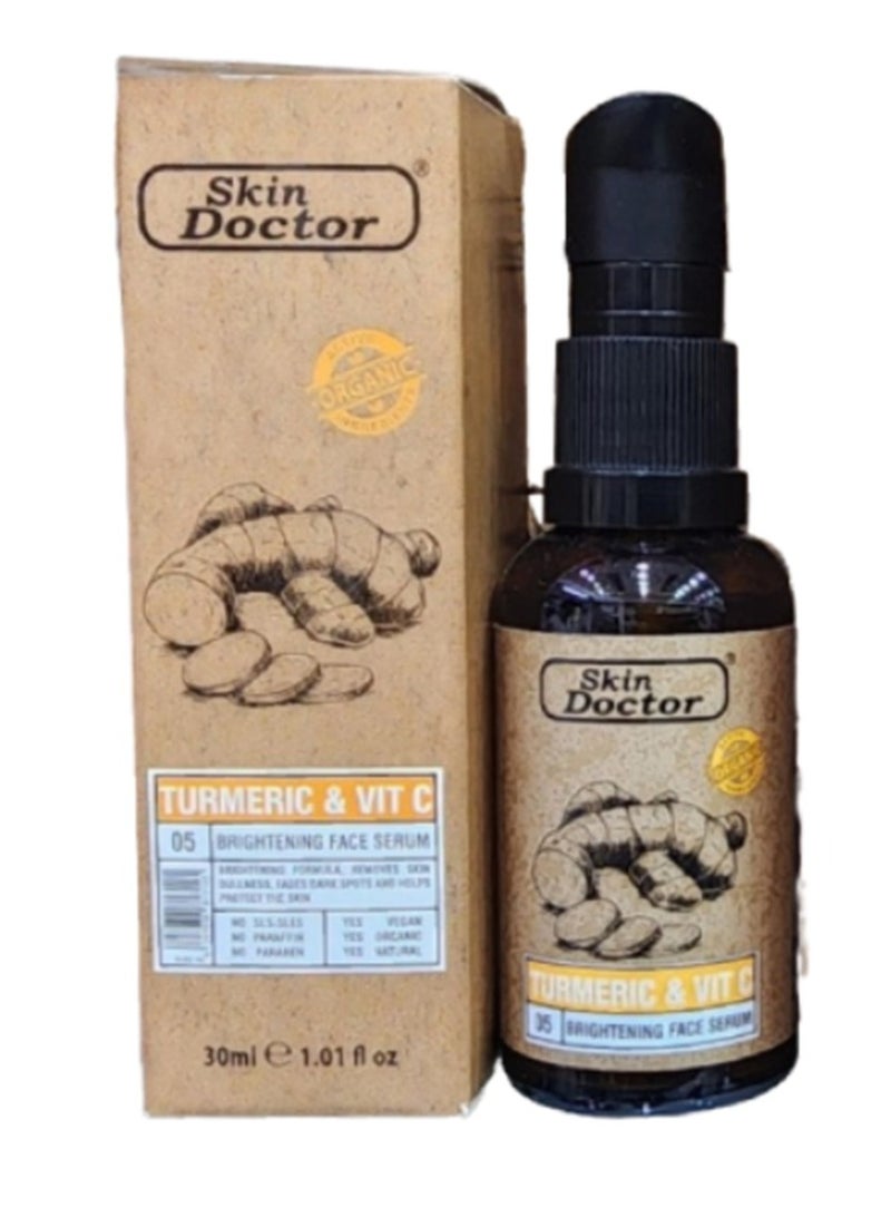 Skin Doctor Organic Turmeric & Vitamin C Brightening Serum 30ml - Image 1
