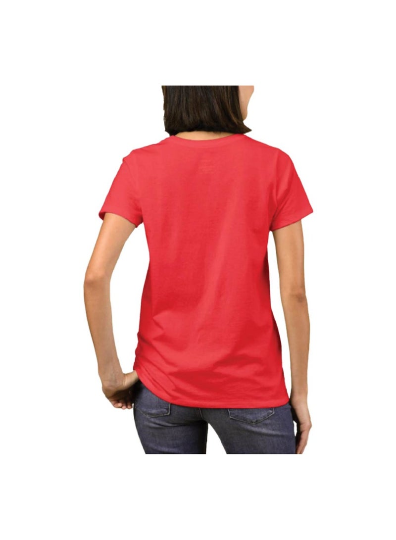 Saudi Arabia National Day Women's T-Shirt – Short Sleeve Round Neck Soft Cotton Tshirt - Perfect For Celebrating Saudi National Day, Events - Image 2