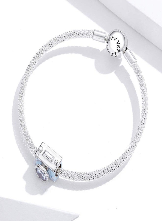 WOSTU Camera Charm 925 Sterling Silver Bead Charms for Bracelets for Women Teens Fit Charms Braceletes Gifts for Thanksgiving Christmas for Women - Image 5