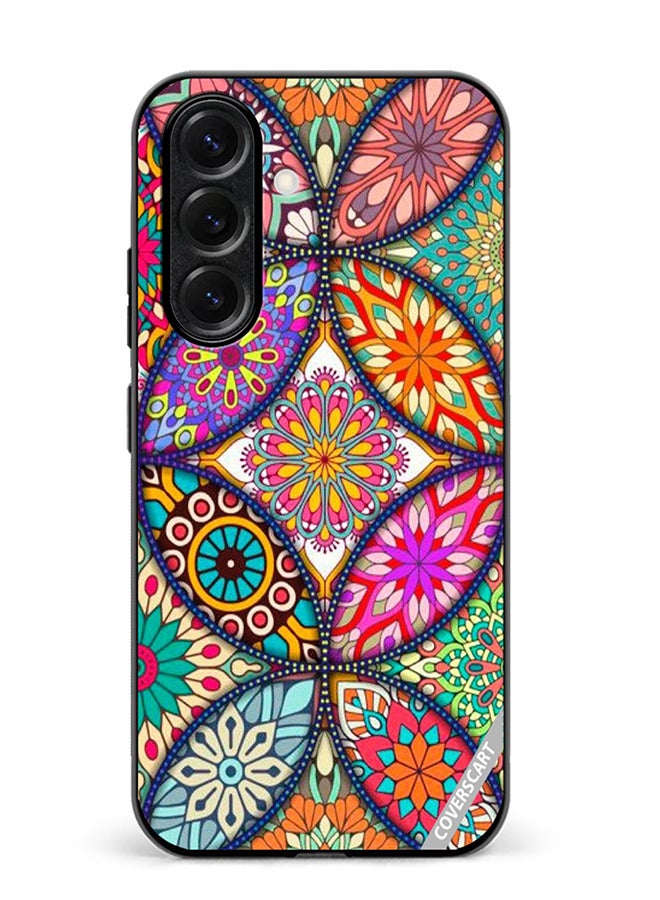 VR CREATIVE Protective Case Cover For Samsung Galaxy S25 Plus Mandala Design Multicolour