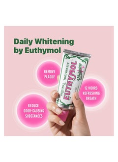 Euthymol Whitening Toothpaste,Stain Removal in 2 Weeks, Long-Lasting Freshness for Sensitive Gum and Teeth. Bad Breath, Cavity Prevention,3X75ml,Pack of 3  - Image 5