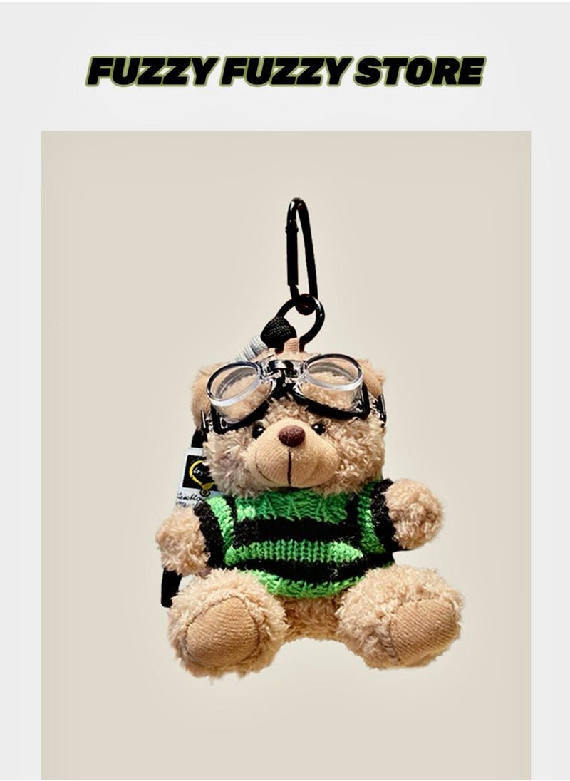 Generic Ramadan Special Brown Teddy Bear Keychain - Ultra Soft Plush Bag Charm for Girls, School & Travel Accessories, Hypoallergenic Mini Gift for Women & Kids (11cm)  - Image 1