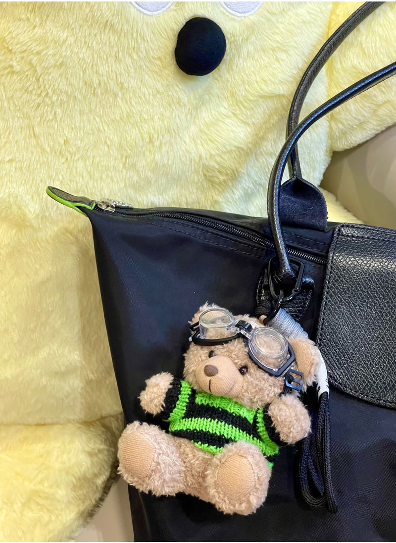 Generic Ramadan Special Brown Teddy Bear Keychain - Ultra Soft Plush Bag Charm for Girls, School & Travel Accessories, Hypoallergenic Mini Gift for Women & Kids (11cm)  - Image 3