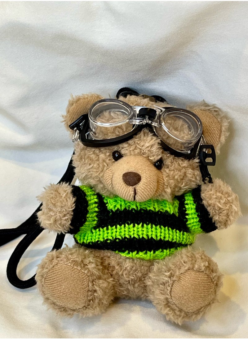 Generic Ramadan Special Brown Teddy Bear Keychain - Ultra Soft Plush Bag Charm for Girls, School & Travel Accessories, Hypoallergenic Mini Gift for Women & Kids (11cm)  - Image 2