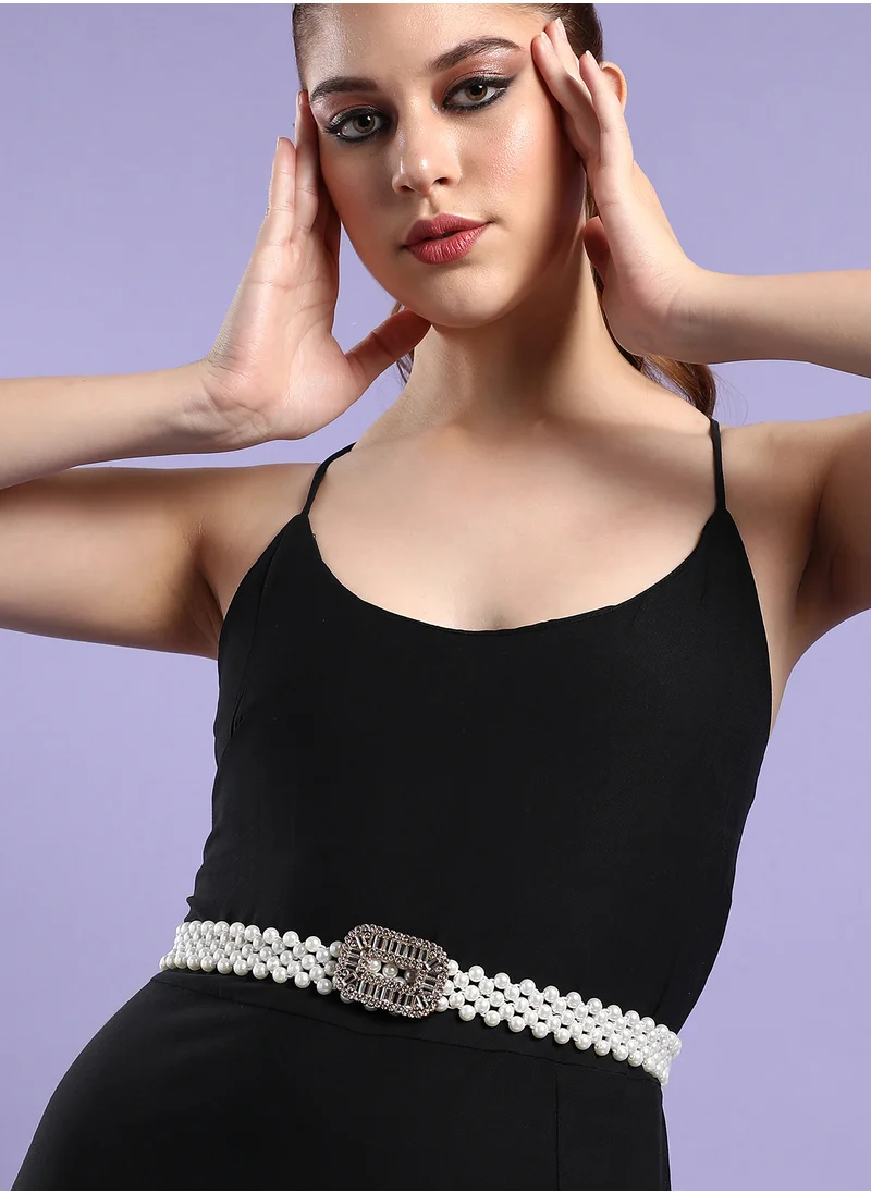صوص هاوت White Solid Waist Belt