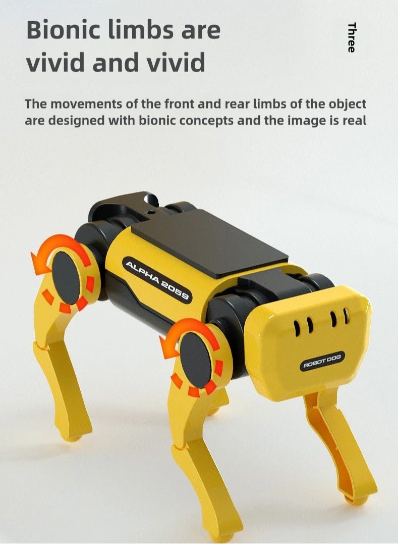 MAOGEDA Solar-Powered Robotic Dog Building Kit - STEM Educational Toy for Kids, Electronic Pets Robot Dog Toy, Solar or Battery Operated, Interactive Robot Pet Assembly Set  - Image 3