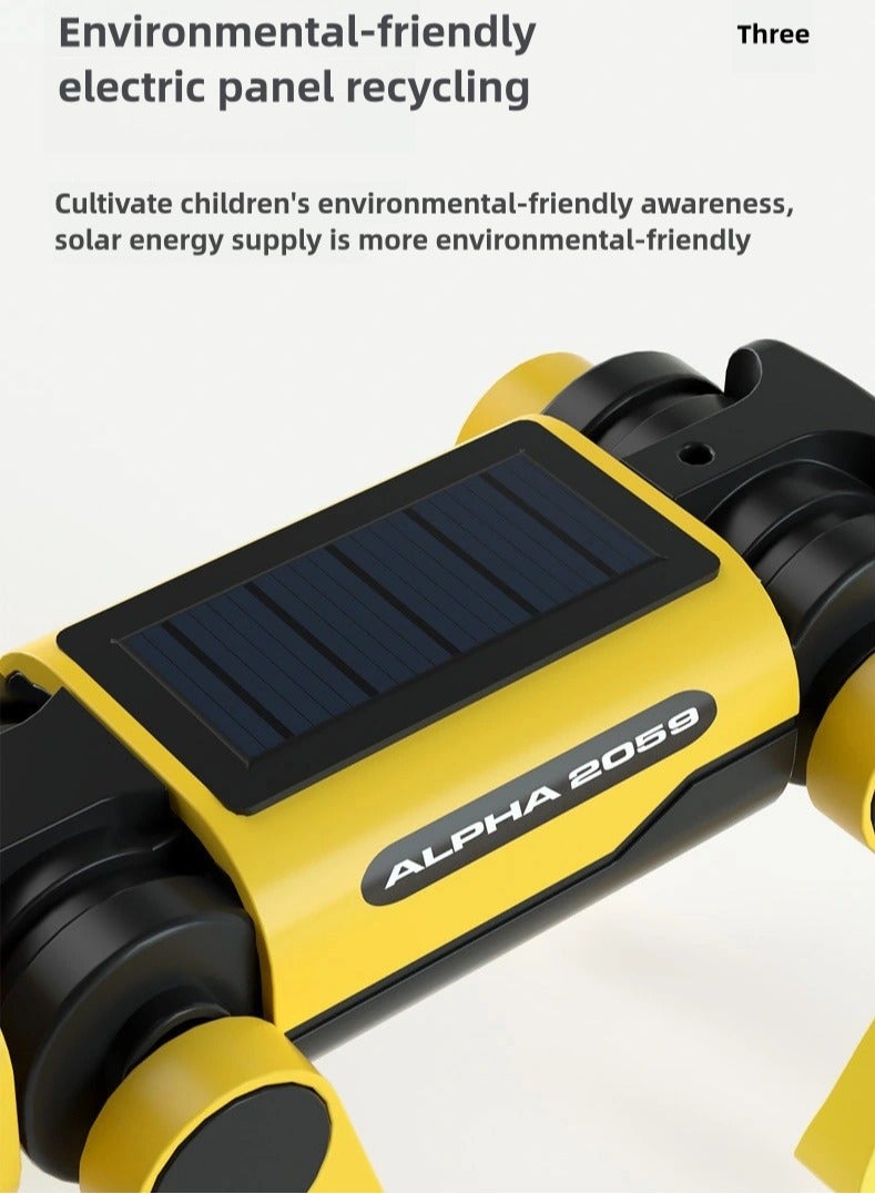 MAOGEDA Solar-Powered Robotic Dog Building Kit - STEM Educational Toy for Kids, Electronic Pets Robot Dog Toy, Solar or Battery Operated, Interactive Robot Pet Assembly Set  - Image 5