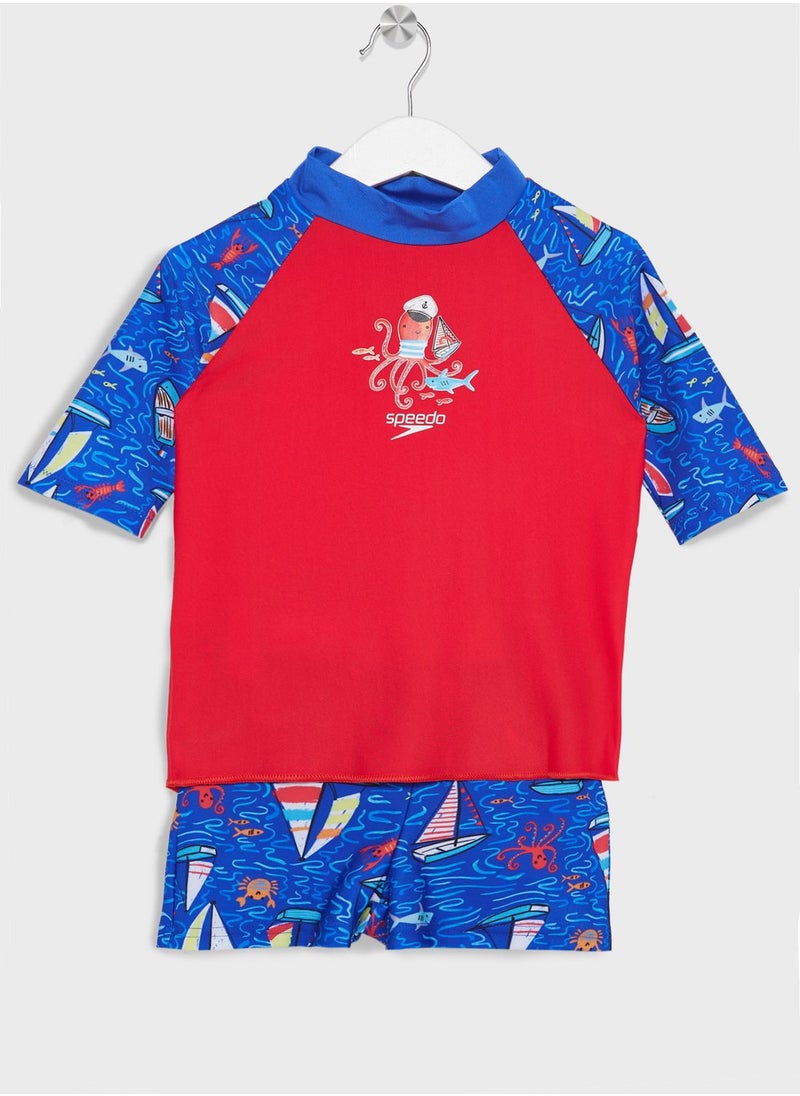 speedo - Kids Digital Rash Top Set - Image 1