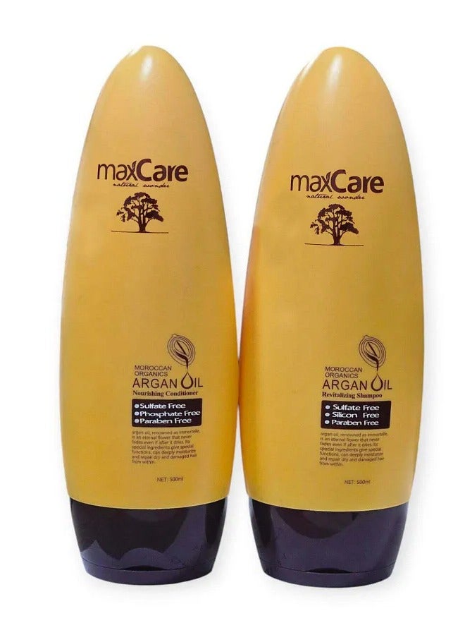 Shampoo 500 ml Conditioner 500 ml Moroccan Argan Oil