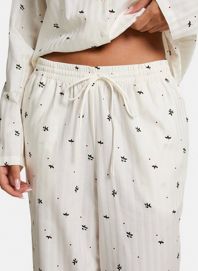 hunkemoller Pyjama Pant Mistletoe - Image 2