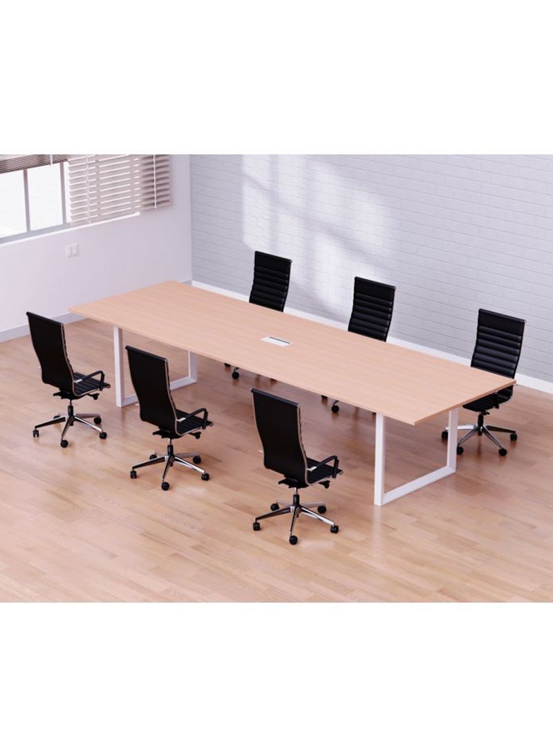 Mahmayi Vorm 136-24 6 Seater Oak Conference-Meeting Table - Image 1