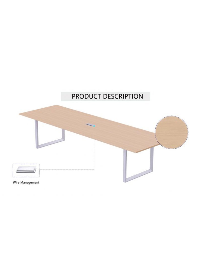 Mahmayi Vorm 136-24 6 Seater Oak Conference-Meeting Table - Image 2