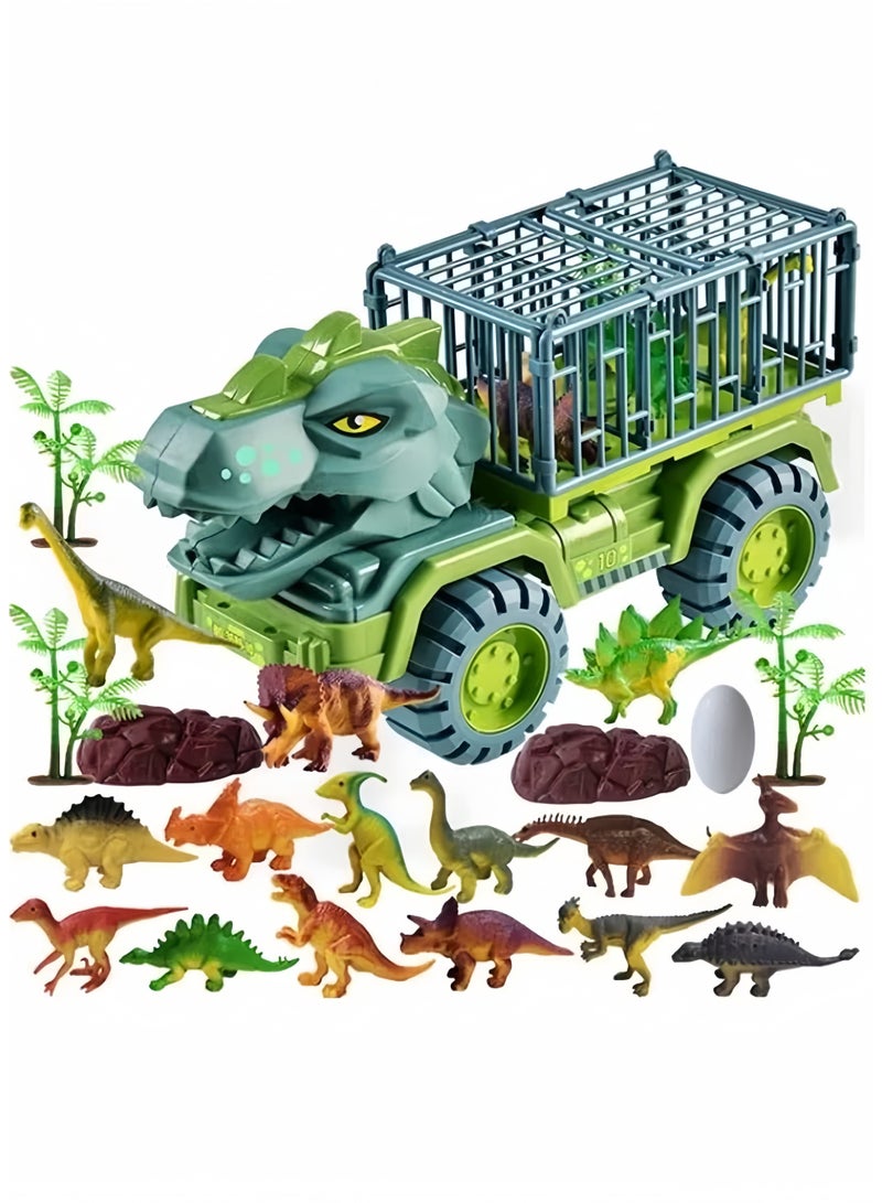 21 قطعة شاحنة الديناصور لعب - Image 1