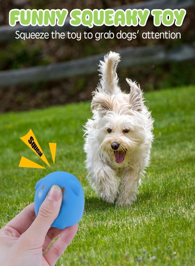 SCHITEC Dog Toys Squeaky, Interactive Animal Puppy Toy Pack, Cute Latex Rubber Squeak Pet Balls for Puppies Mini Small Breed Dogs - Image 2