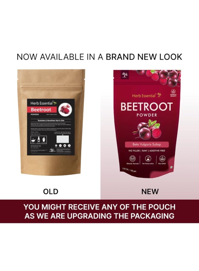 هيرب إسينشال مسحوق الشمندر الطبيعي ١٠٠٪ من الأعشاب الأساسية - ١٠٠ غرام | يرطب ويغذي البشرة والشعر | غني بمضادات الأكسدة | خالٍ من المواد الكيميائية، نباتي، وغير مُختبر على الحيوانات - Image 2