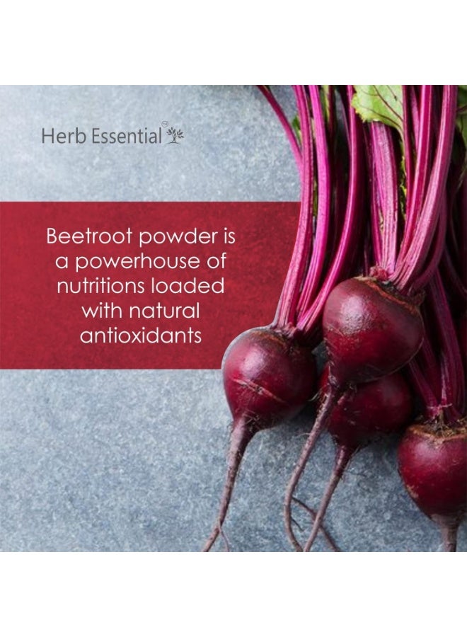 هيرب إسينشال مسحوق الشمندر الطبيعي ١٠٠٪ من الأعشاب الأساسية - ١٠٠ غرام | يرطب ويغذي البشرة والشعر | غني بمضادات الأكسدة | خالٍ من المواد الكيميائية، نباتي، وغير مُختبر على الحيوانات - Image 3
