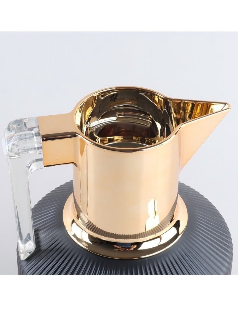 Beautiful Small Thermos For Home Use, Stylish High-End Thermos For Office Use, Plastic Shell + Glass Liner 1.0L - Image 5