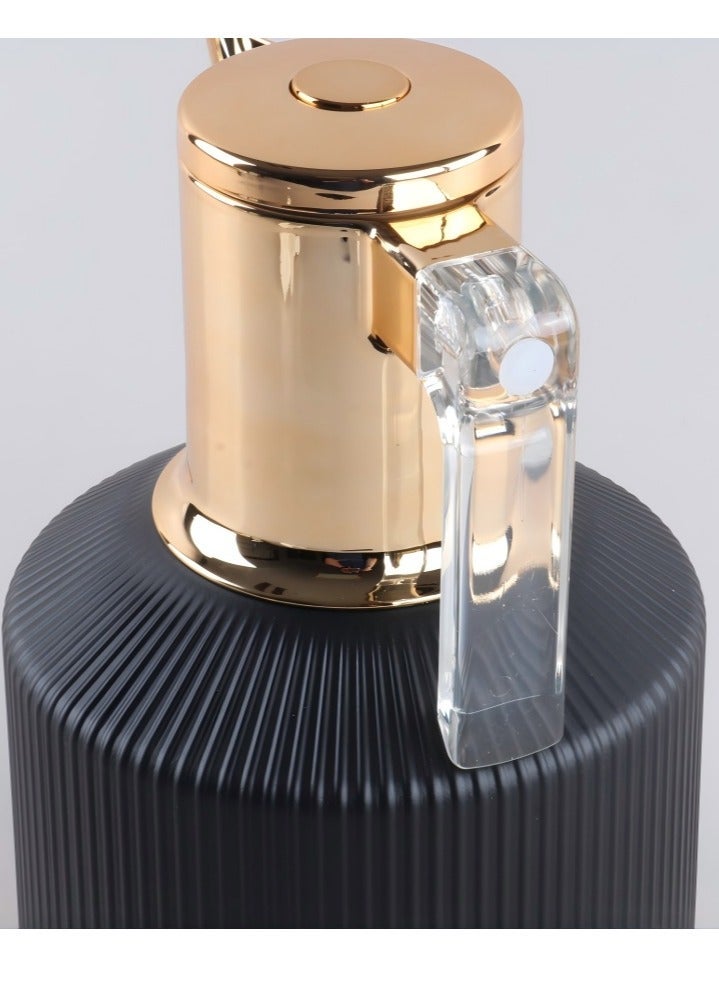 Beautiful Small Thermos For Home Use, Stylish High-End Thermos For Office Use, Plastic Shell + Glass Liner 1.0L - Image 4