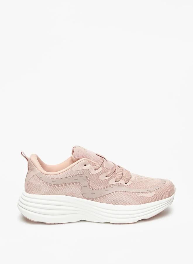 Kappa Women's Mesh Detail Walking Shoes with Lace-Up Closure