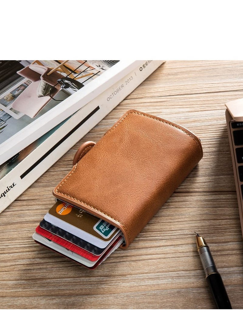 SYOSI - PU Leather Credit Card Holde for Men - Image 1