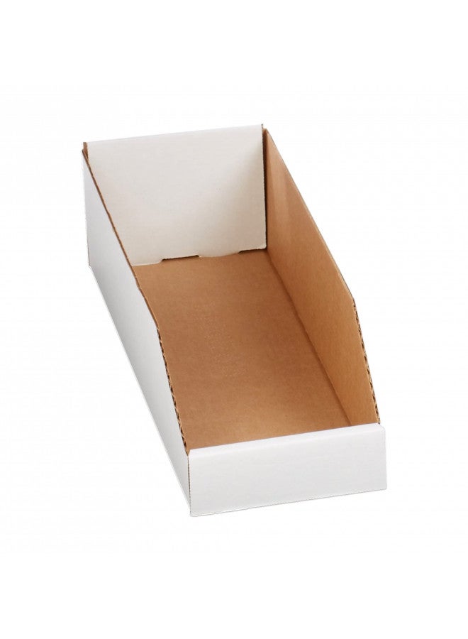AVIDITI Storage Bins 6"L x 18"W x 4.5"H, 50-Pack | Corrugated Cardboard Box for Packing, Moving and Storage