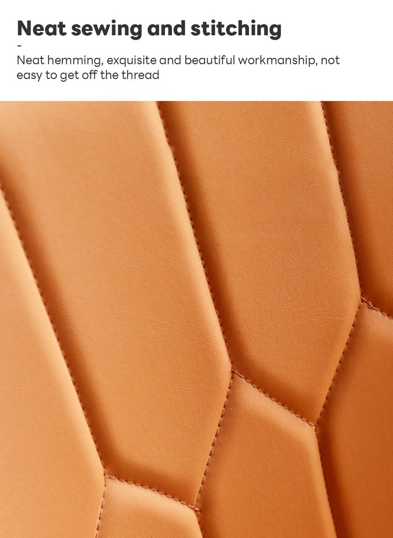 Sharpdo Dining chair, 2-piece set, high resilience foam, leather seat - Image 5