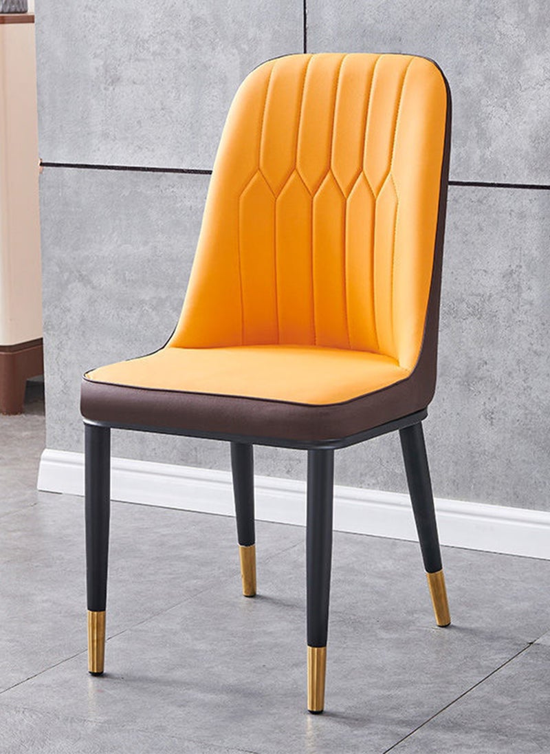 Sharpdo Dining chair, 2-piece set, high resilience foam, leather seat - Image 3