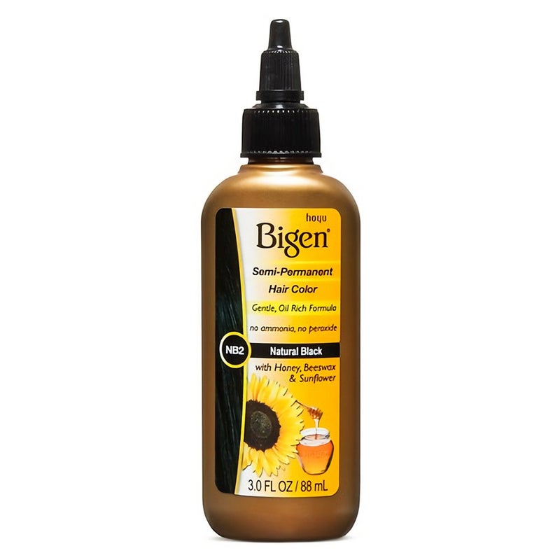 Bigen Semi Permanent Hair Color, Natural Black, 3 Fl Oz (BSPNB2) - Image 1