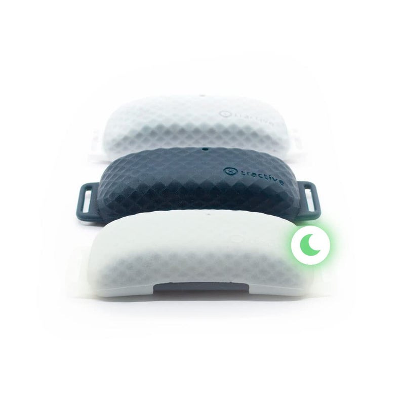 tractive GPS CAT 4 Collar Attachment x3, Midnight Blue, Glow-in-The-Dark, Snow - Image 2