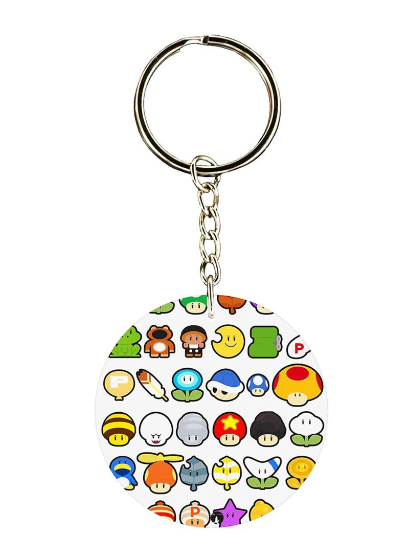 Super Mario Printed Keychain